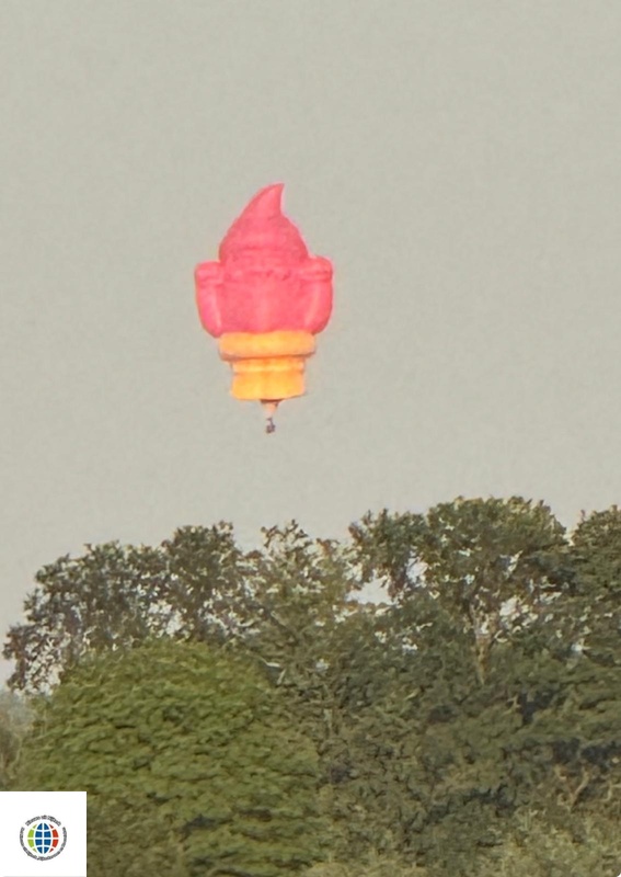 Kleurrijke ballonnen boven Barneveld tijdens dag 2 van de Ballonfiësta
