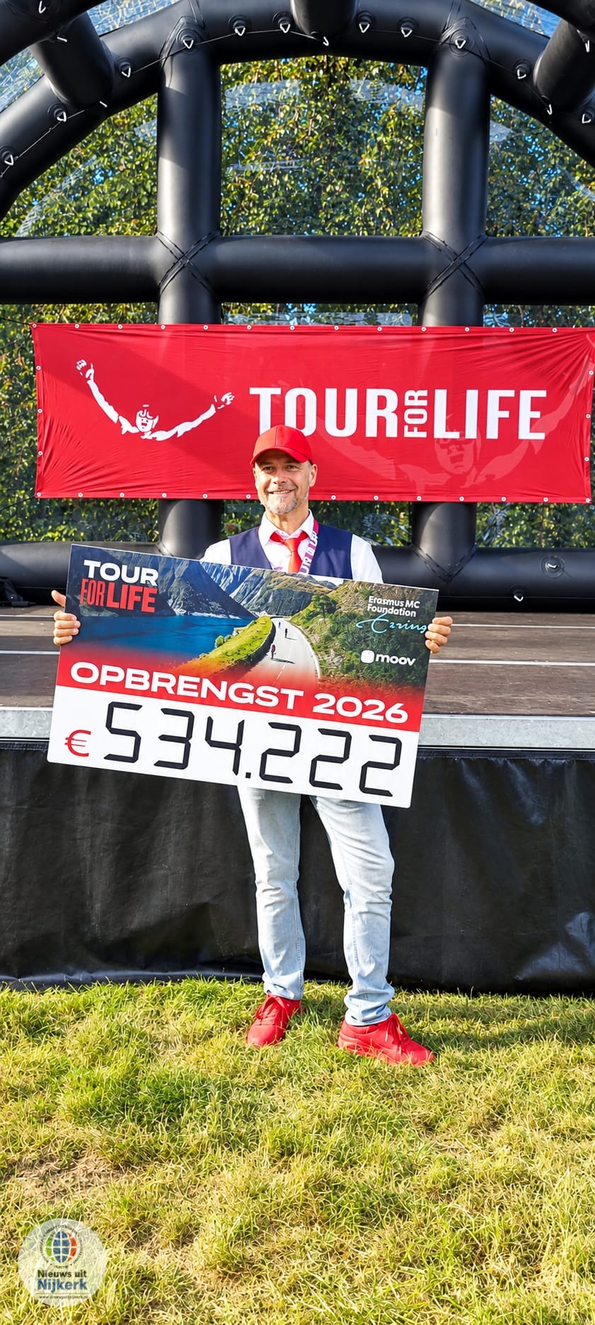 Nijkerker Frans Kas haalt met Tour for Life ruim €534.000 op voor kankeronderzoek