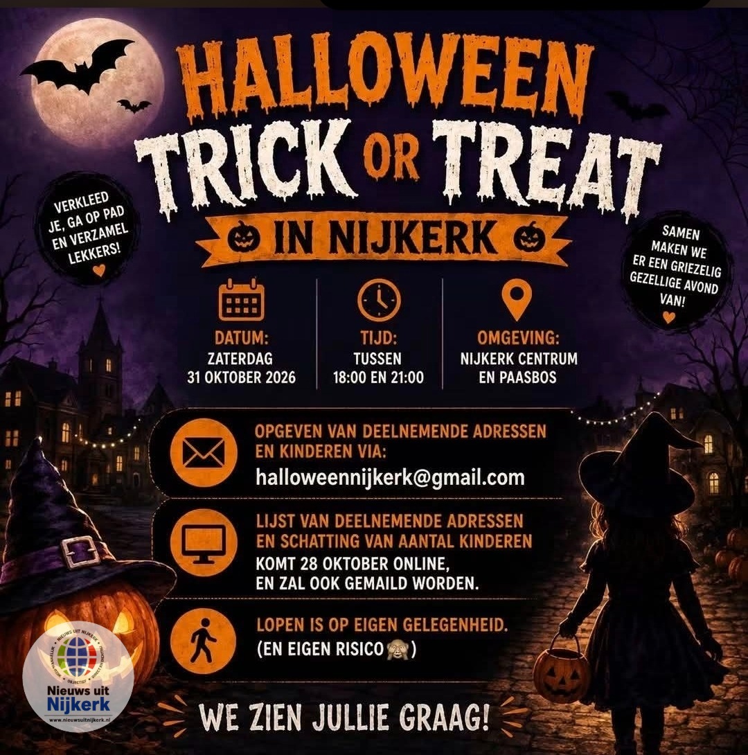 Halloween adressen gezocht