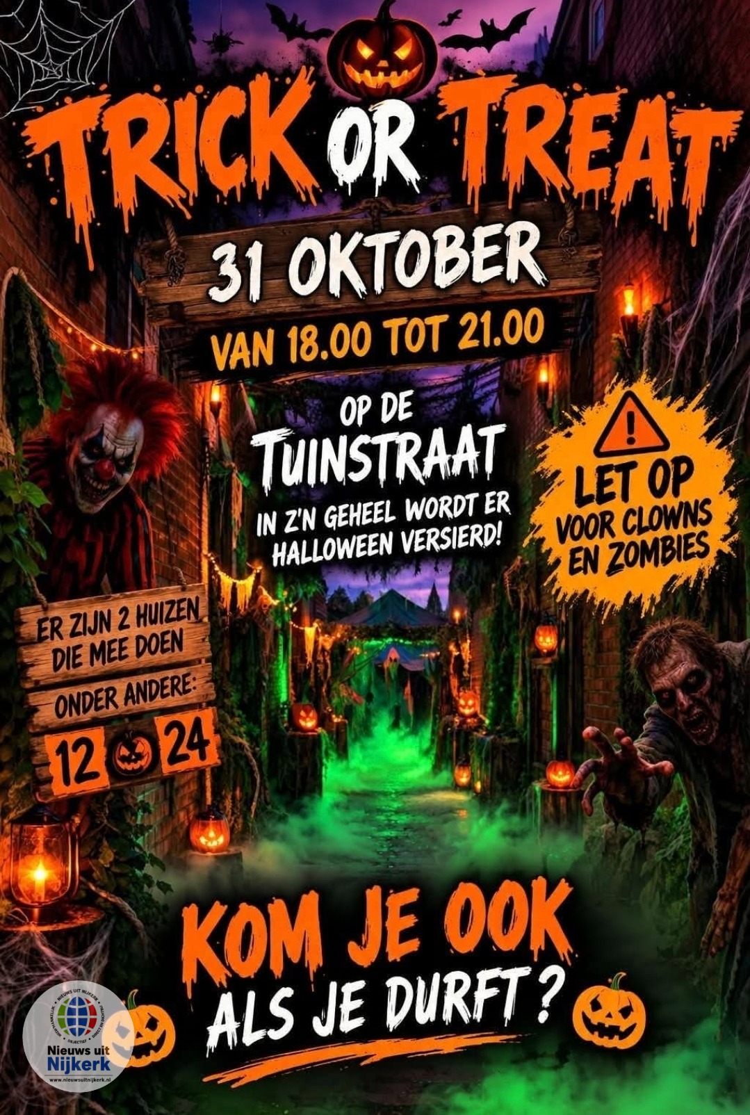 Tuinstraat maakt zich op voor griezelige Halloweenavond