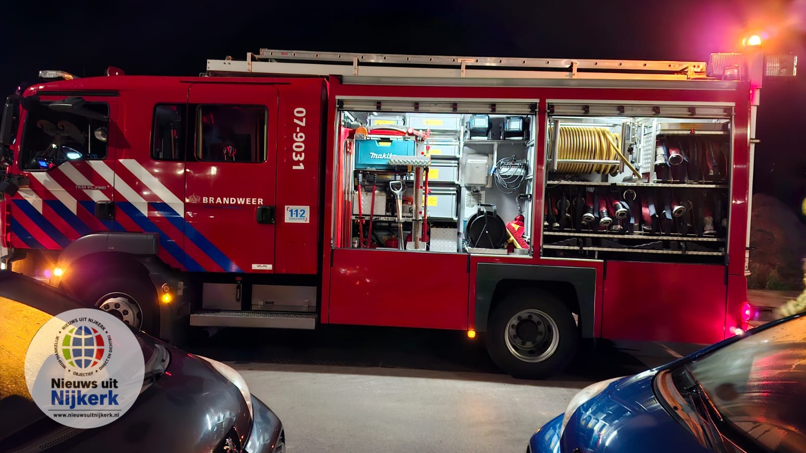 Brandweer rukt uit voor loos alarm aan de Van der Krolstraat