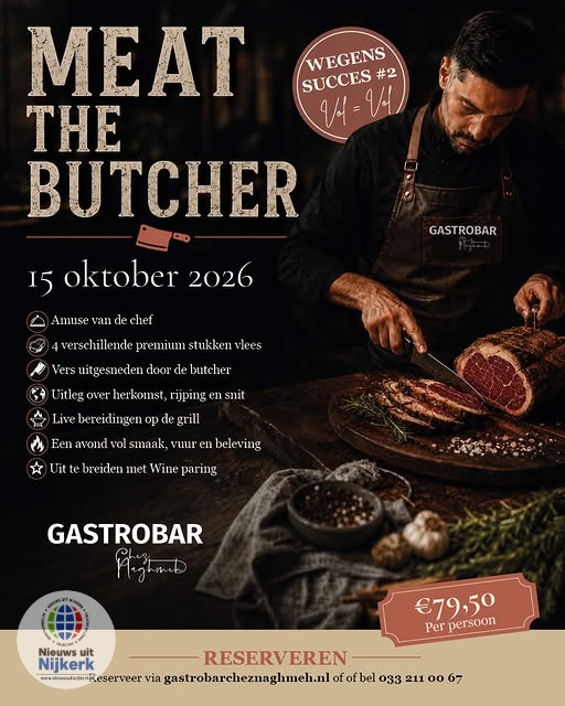 Meat the Butcher is terug bij Gastrobar Chez Naghmeh: een avond vol vuur, smaak en vakmanschap