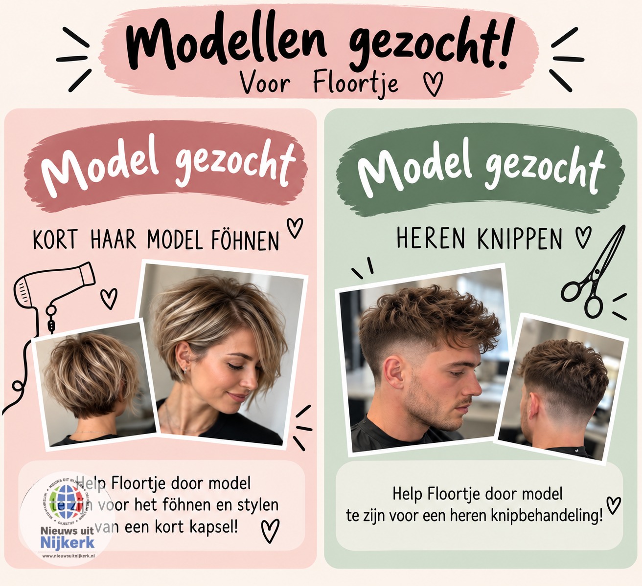 KAPSALON VATHORST ZOEKT MODELLEN