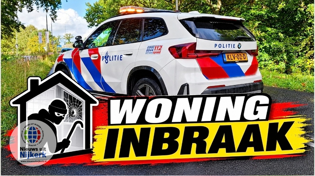 Woninginbraak aan Jan Plassensteeg in Nijkerk, politie zoekt getuigen